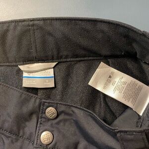 Columbia Snow Pants Lined And Snaps At Waist Small